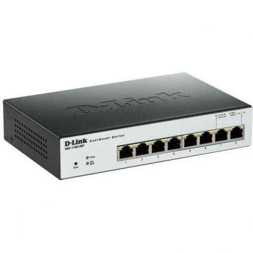 Switch Ethernet RJ45 Gigabit 10/100/1000, PoE, 60 ou 68 watts, DGS-1005P,  DGS-1008P