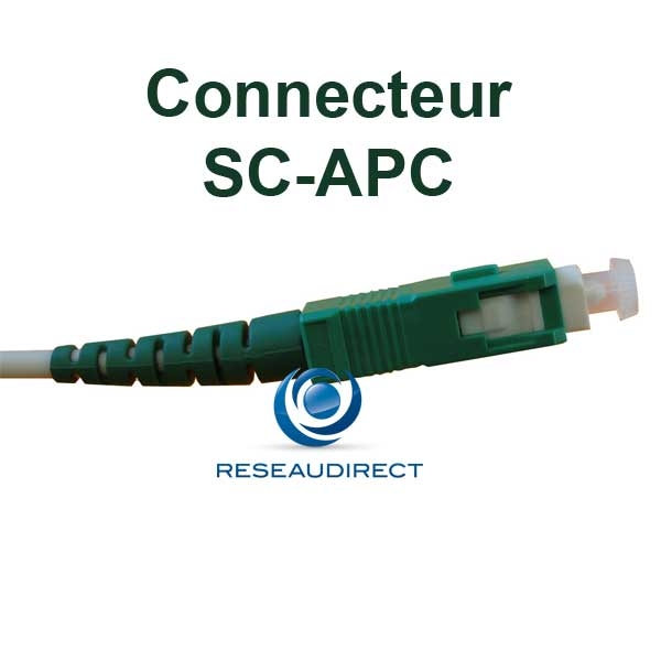 Connecteur Fibre Optique SC/APC Monomode 2mm